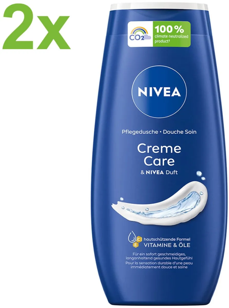 NIVEA Creme Care Douchecrème 2x250ml