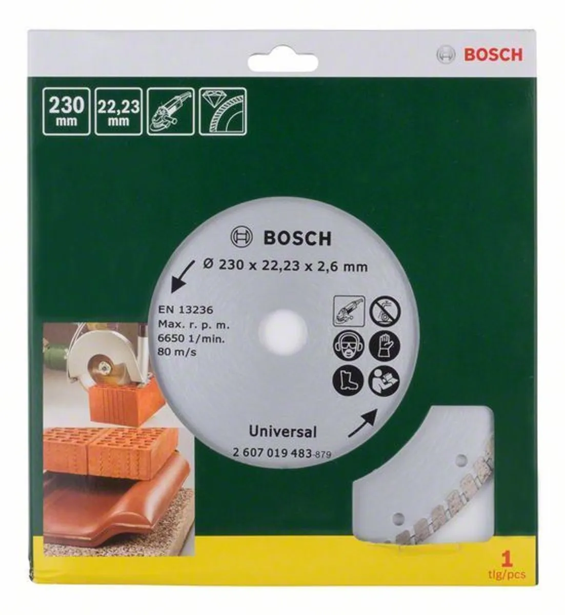 Bosch Diamantschijf 230mm Turbo Metaal