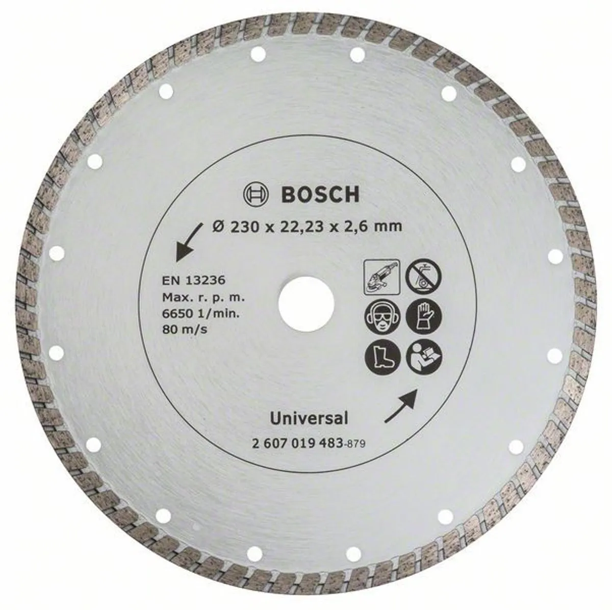 Bosch Diamantschijf 230mm Turbo Metaal