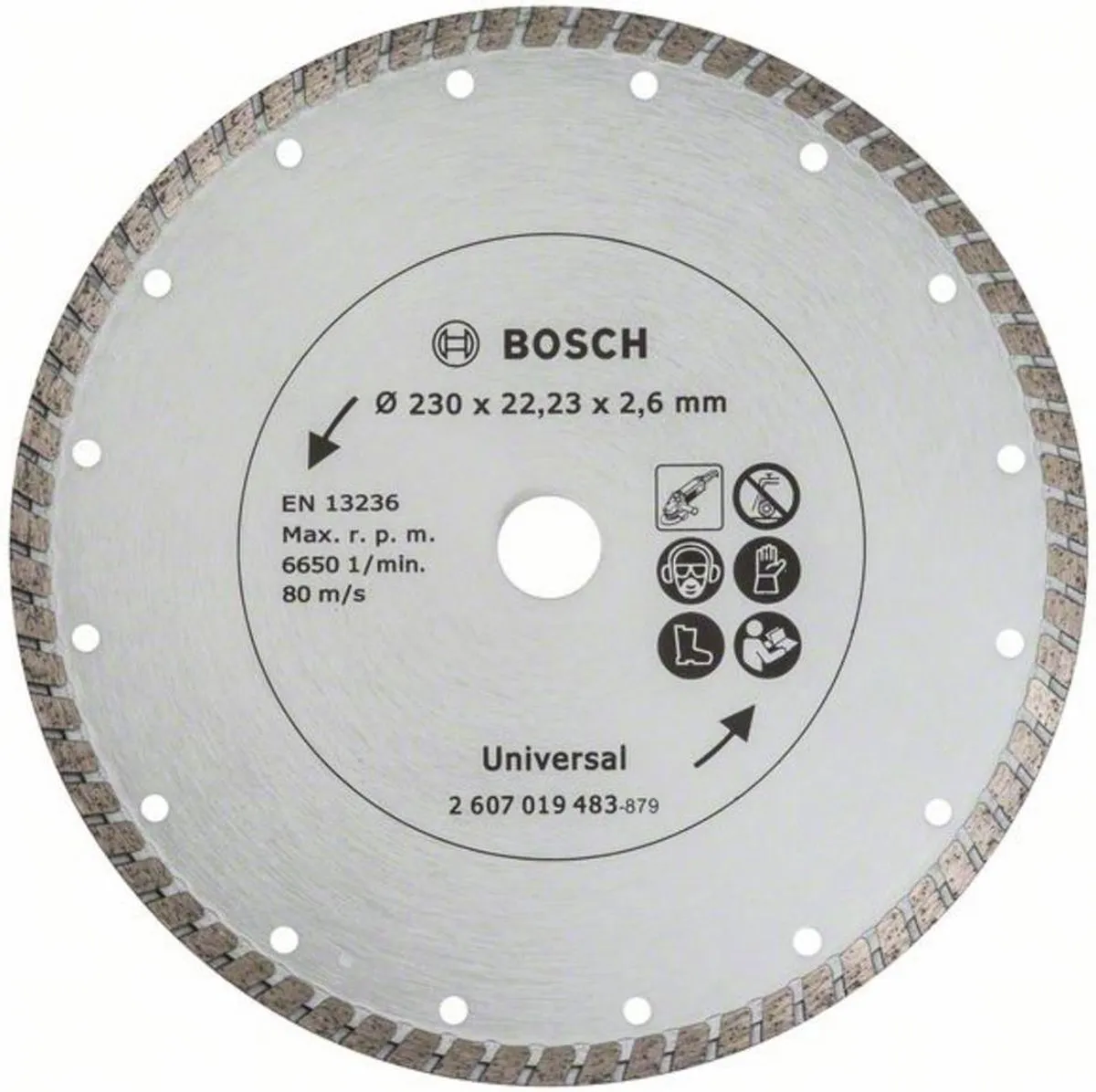 Bosch Diamantschijf 230mm Turbo Metaal