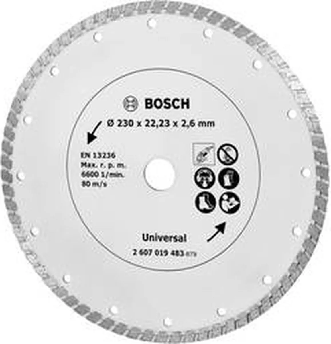 Bosch Diamantschijf 230mm Turbo Metaal