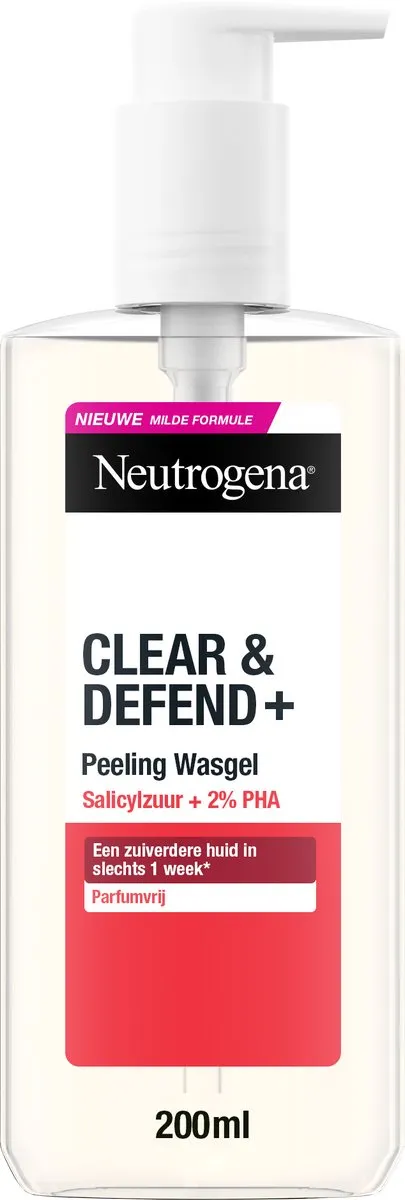 Neutrogena Clear & Defend+ Peeling Wasgel 200ml