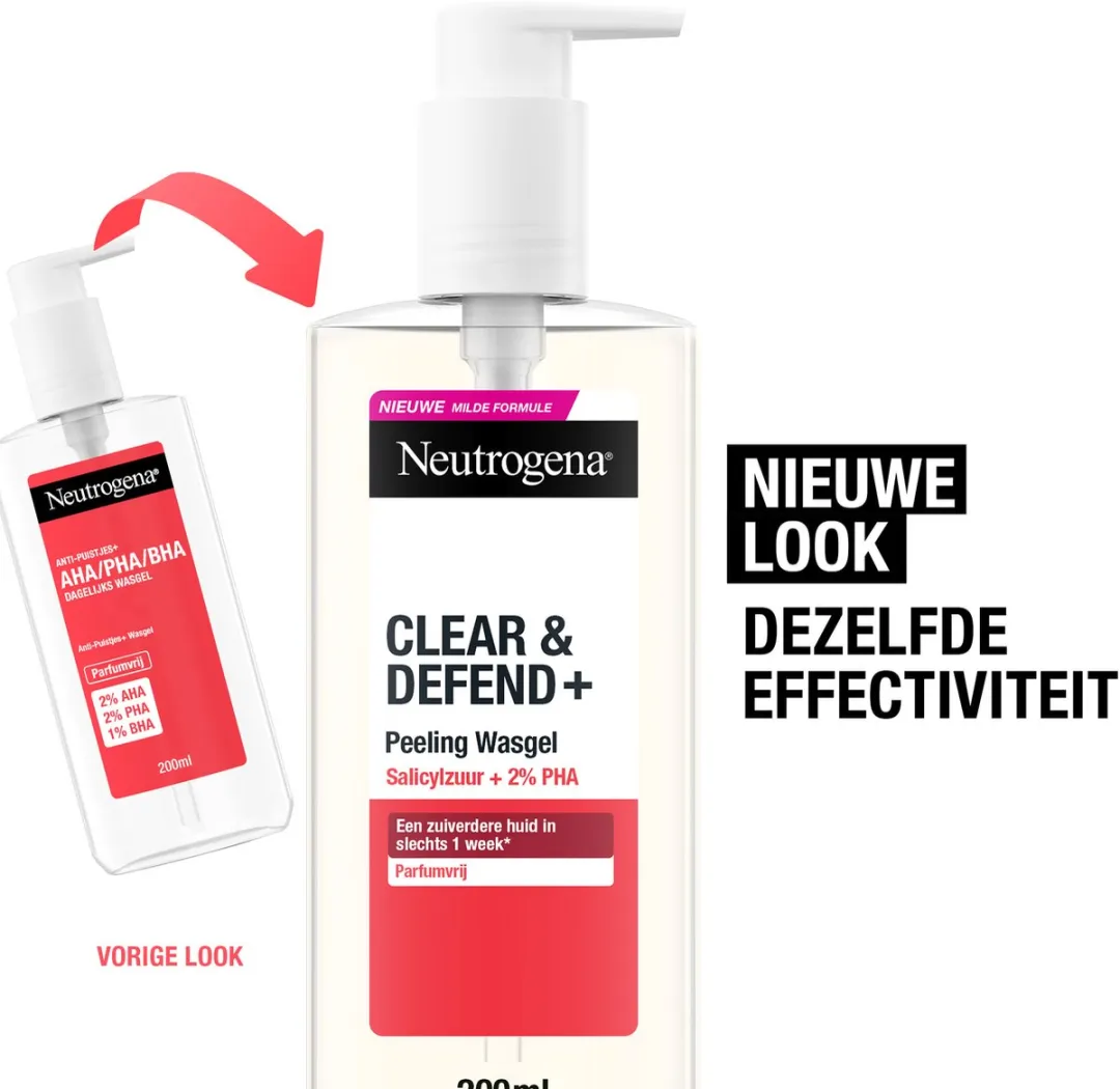 Neutrogena Clear & Defend+ Peeling Wasgel 200ml