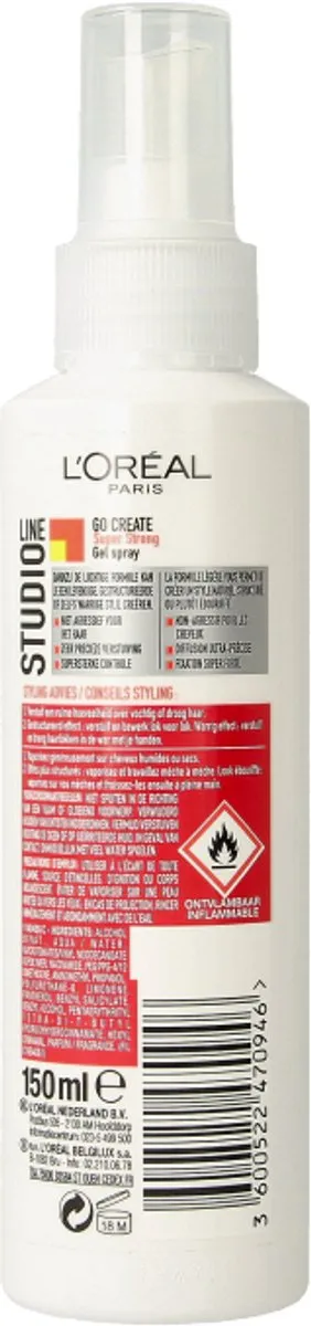 L'Oréal Paris Studio Line Go Create Fixatie Spray 150ml