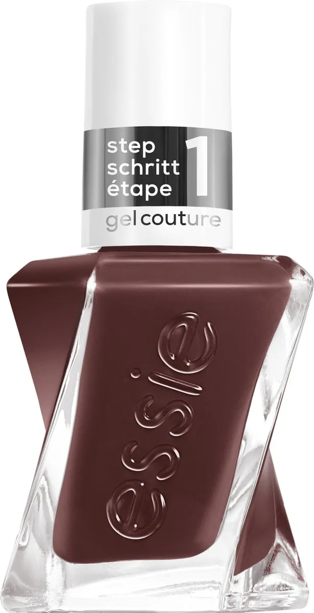 essie Gel Couture nagellak - 542 all checked out - bruine gelnagellak zonder UV-lamp - voor je eigen gelmanicure thuis - tot wel 15 dagen glanzend - bruin - 13,5ml