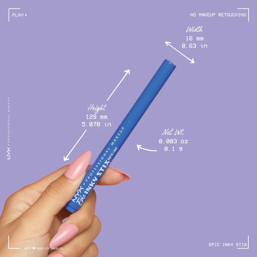 NYX Professional Makeup Epic Inky Stix Eyeliner Cyber Cyan