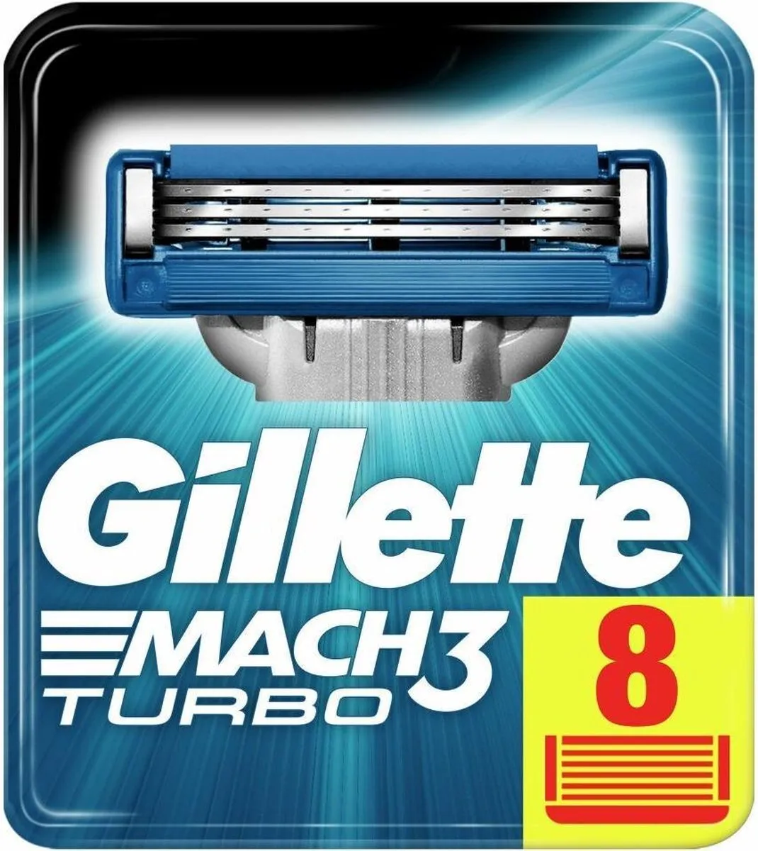 Gillette Mach 3 Turbo Scheermesjes 8 Stuks - afbeelding 6 van 6
