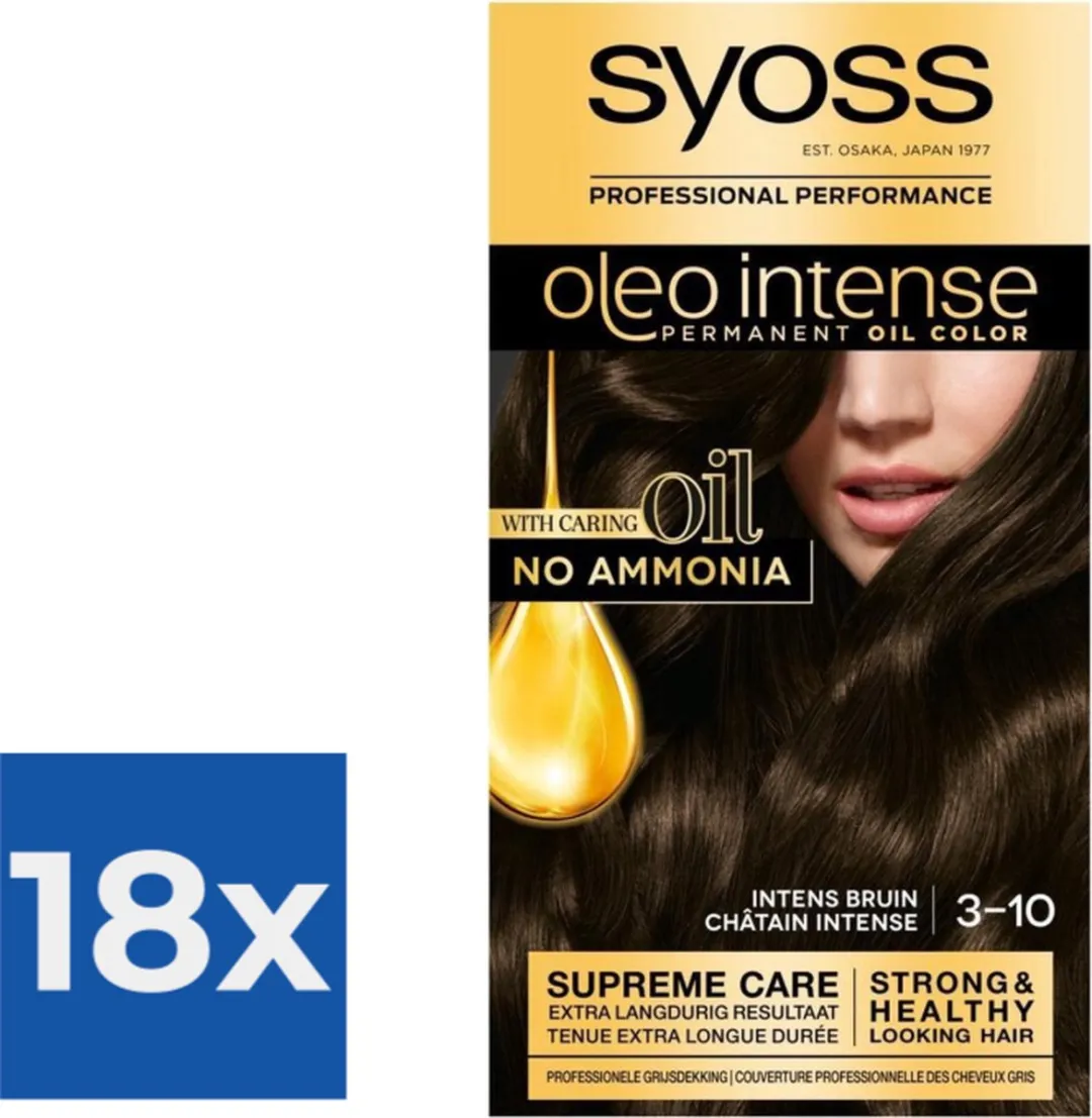 SYOSS Oleo Intense Haarverf Donkerbruin 2070ml