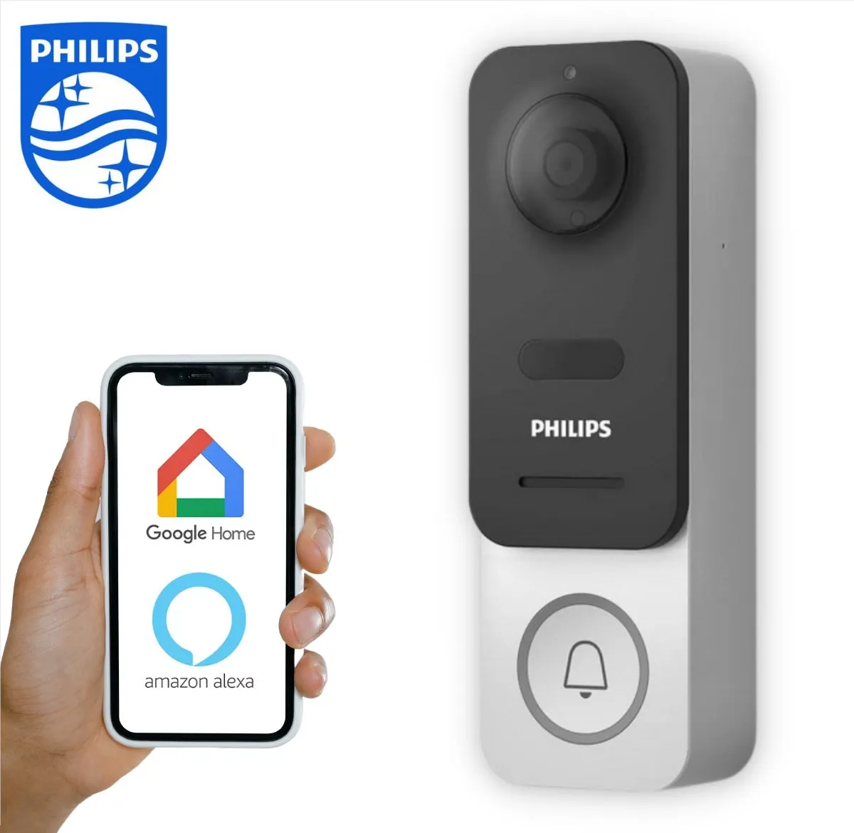 Philips 531034 Complete set voor Video-deurintercom WiFi Grijs-zwart