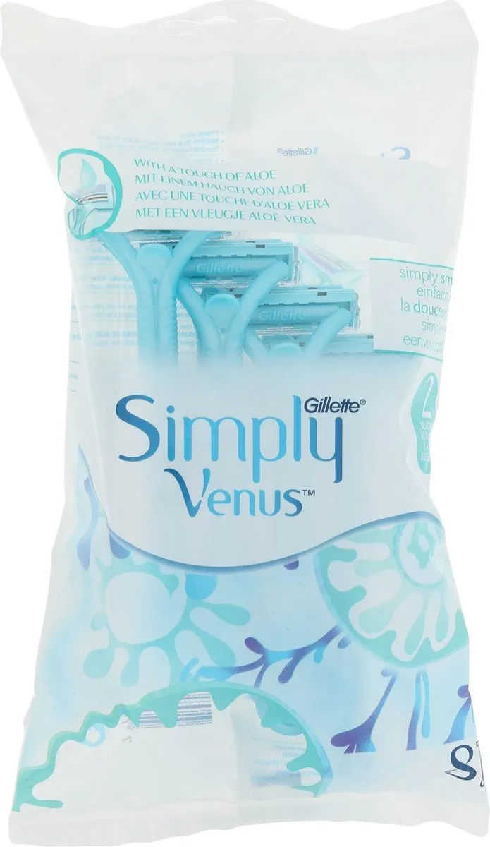 Gillette Venus Simply Venus 2 Wegwerpscheermesjes - 8 Stuks