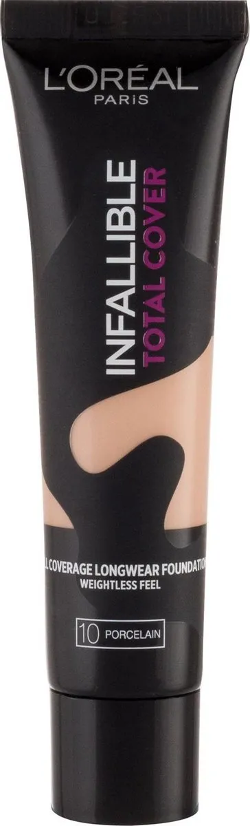 L'Oréal Paris Infallible Total Cover Foundation 10 Porcelain - 35g