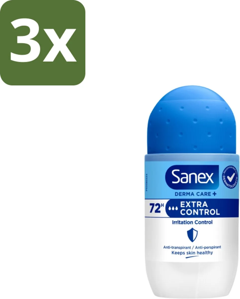 Sanex Deodorant Roller Dermo Extra Control 53ml