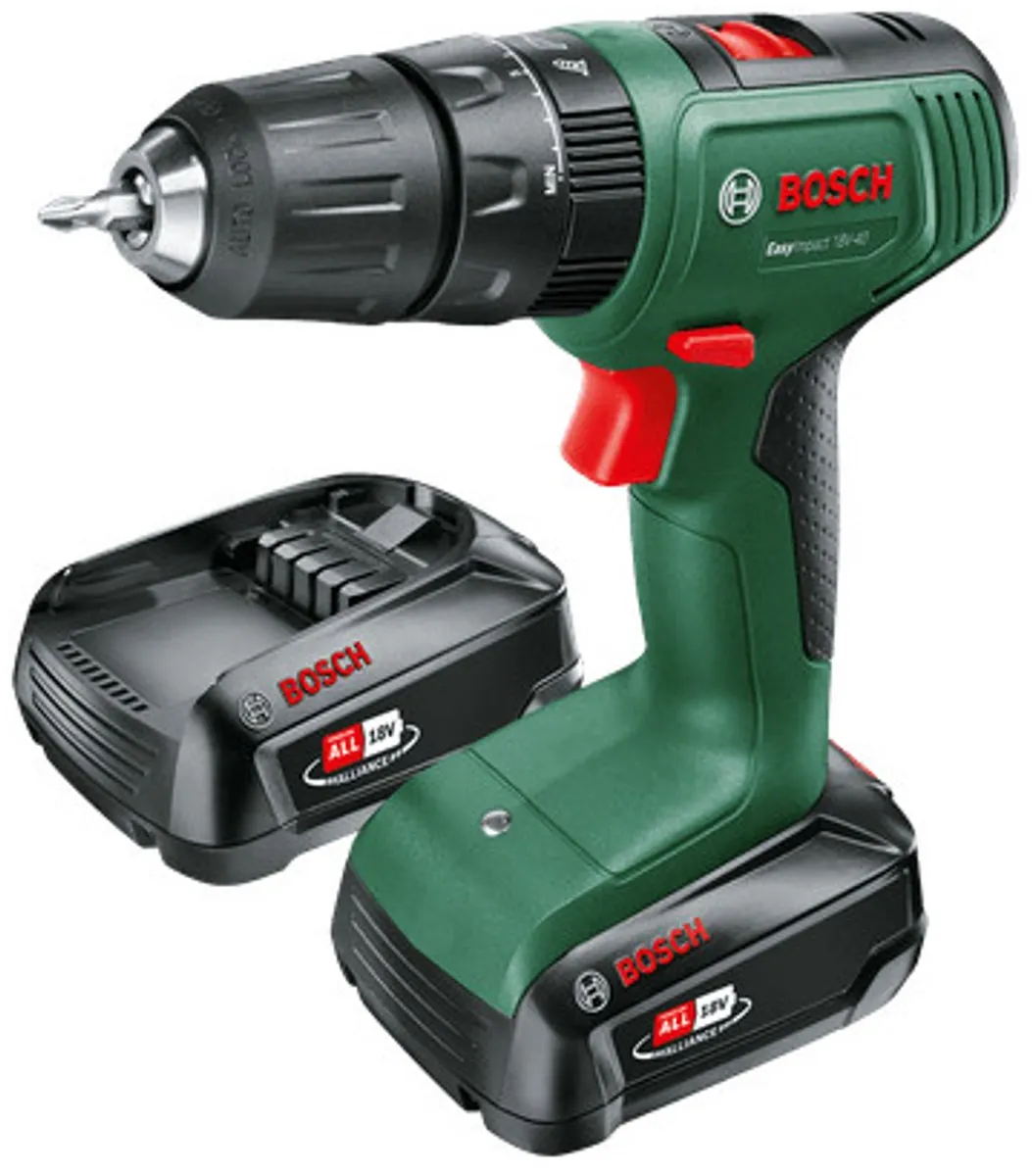 Bosch EasyImpact 18V-40 Accuklopboorschroevendraaier - Met 2x 18V accu en lader
