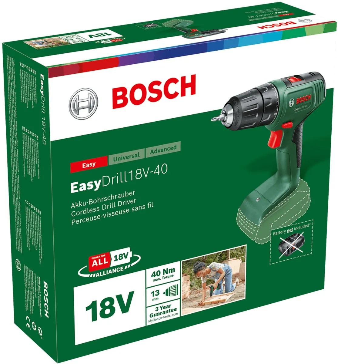 Bosch EasyDrill 18V-40 Accuboormachine 06039D8000