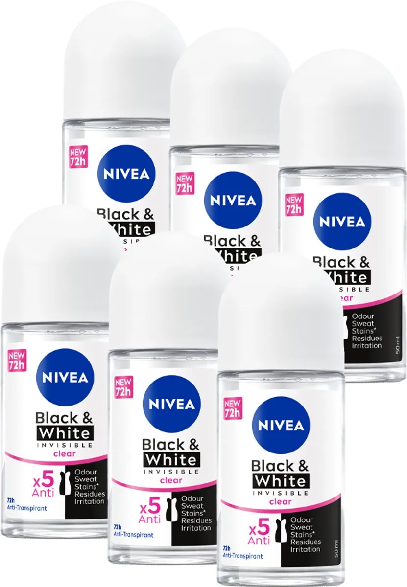 NIVEA Invisible For Black & White Anti-Transpirant Roller
