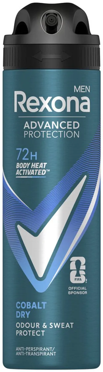 Rexona Men Cobalt Dry Deodorant Spray 150ml - 4 Stuks