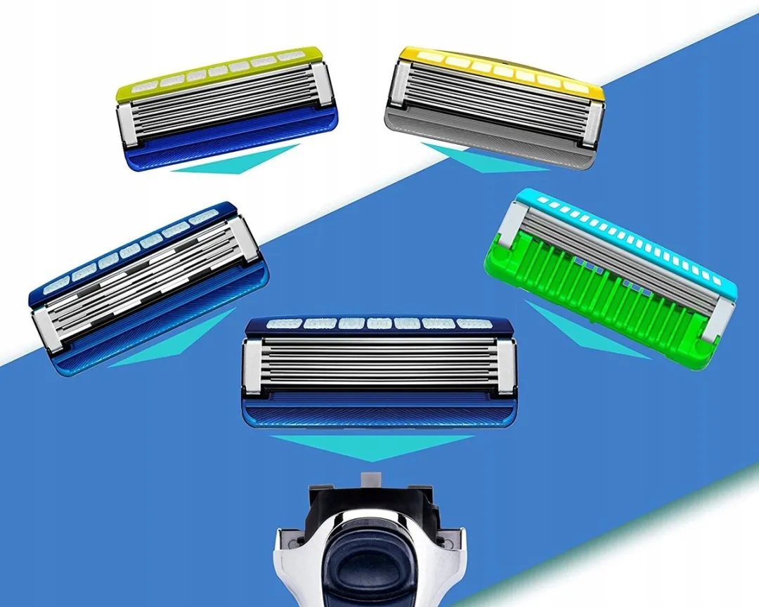 Wilkinson Hydro 5 Hydraterend Scheermes - 5 Bladen - Zilver/Blauw - afbeelding 2 van 4