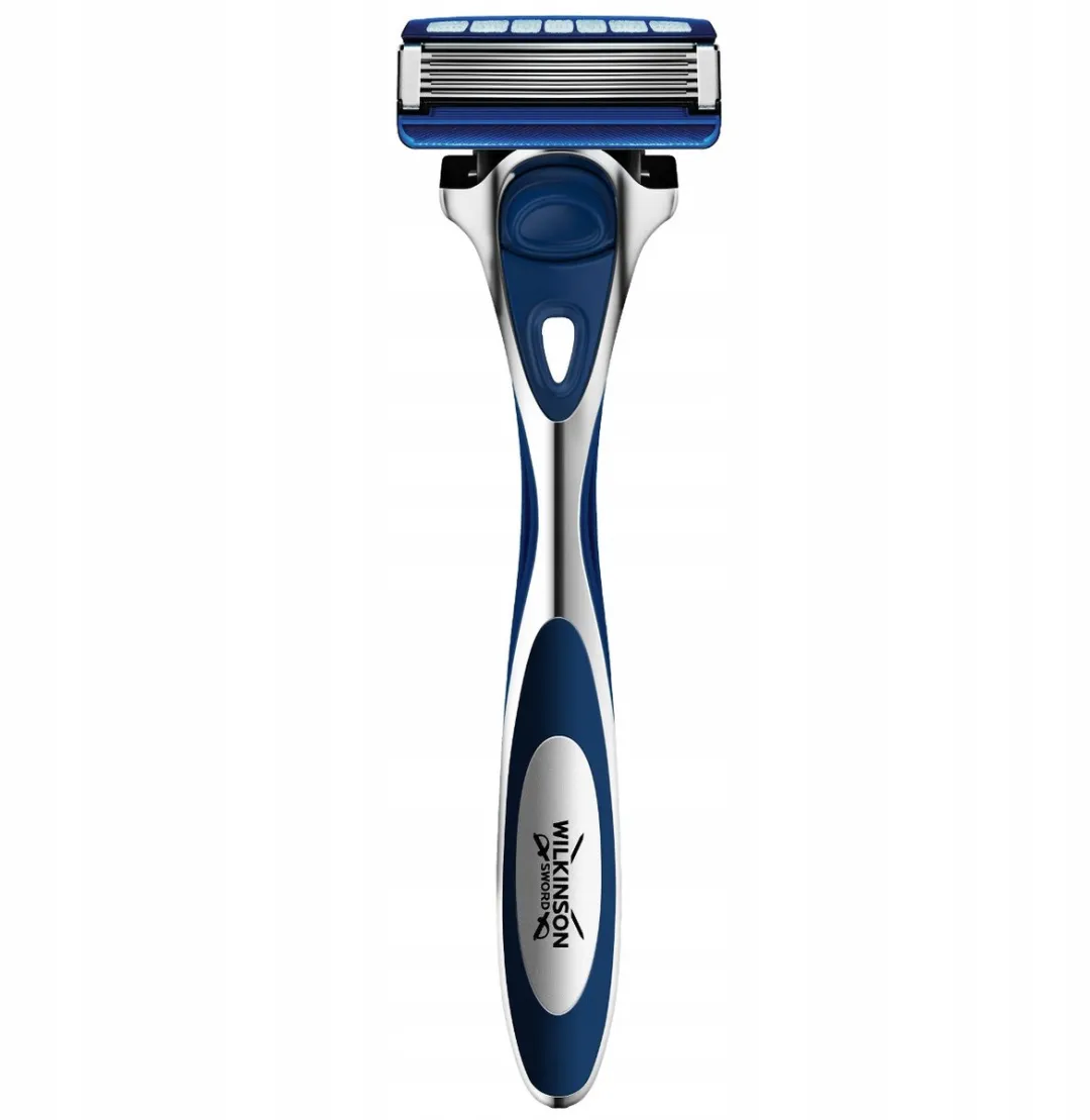 Wilkinson Hydro 5 Hydraterend Scheermes - 5 Bladen - Zilver/Blauw - afbeelding 4 van 4