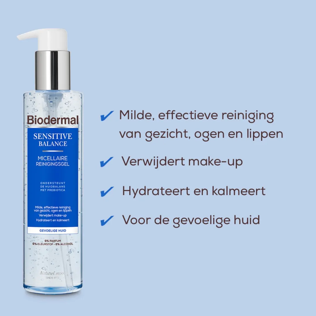 Biodermal Sensitive Balance Micellair Reinigingsgel 200ml