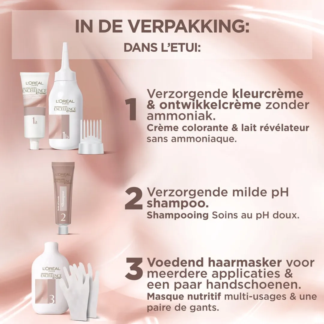 L'Oréal Paris Excellence Crème Universal Nudes 4U - 268g