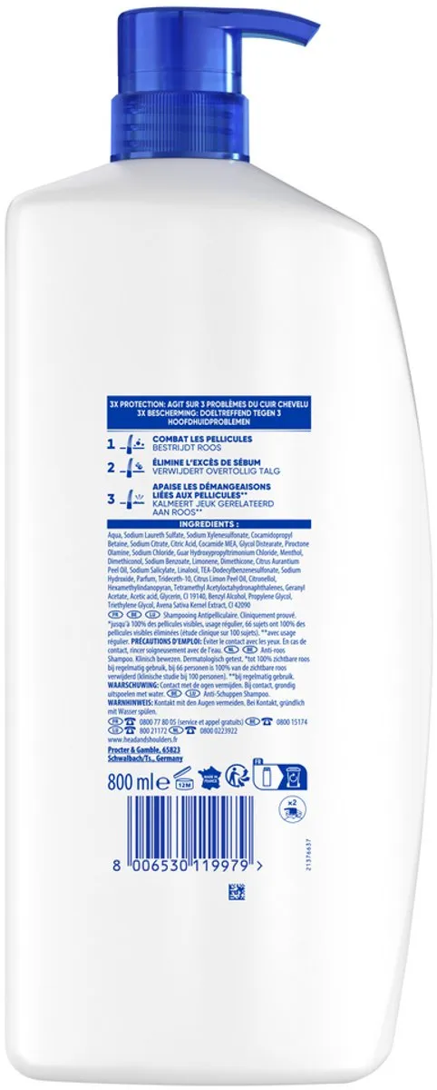 Head & Shoulders Citrus Fresh Anti-roos Shampoo - 800ml - Pomp