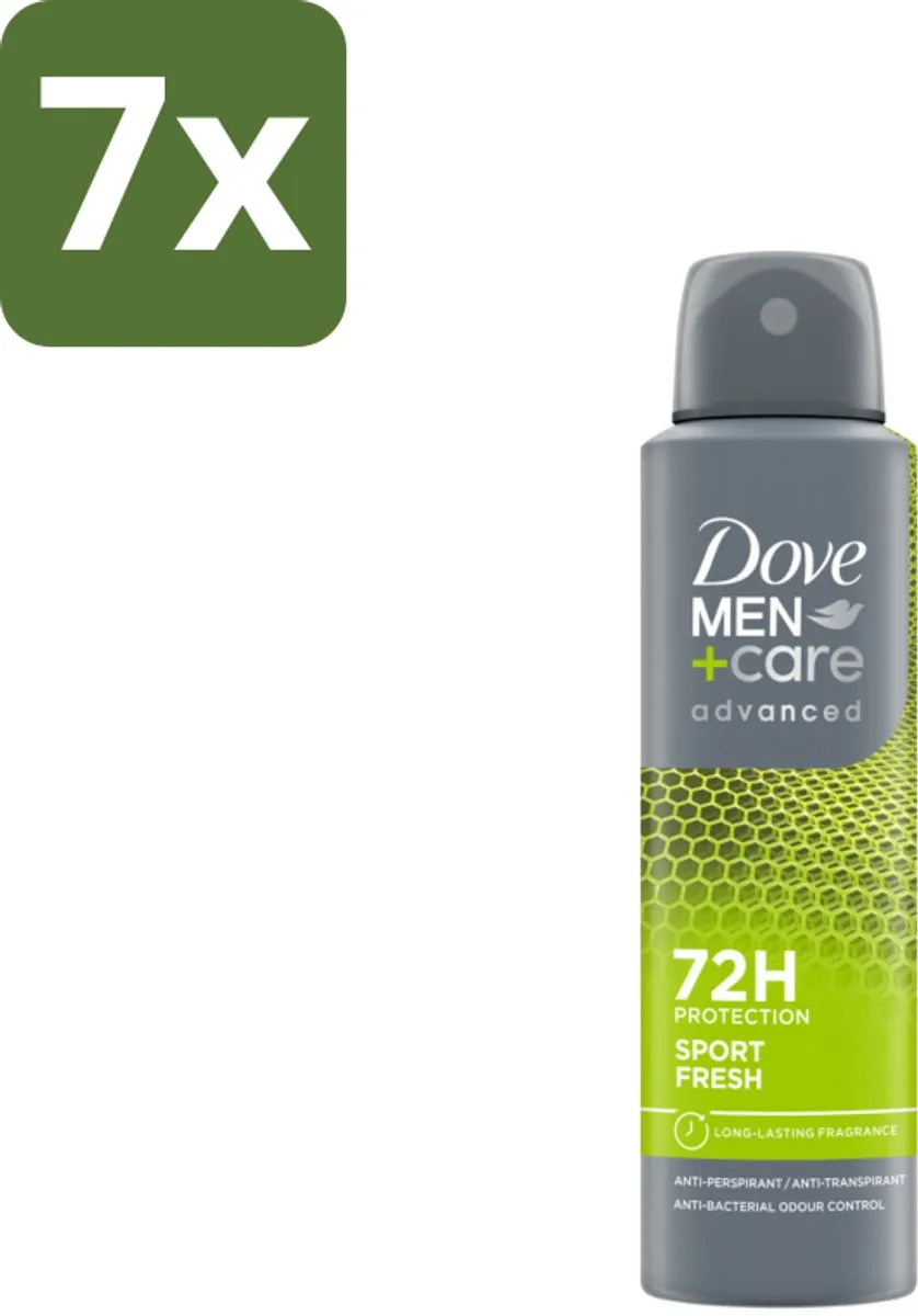 Dove Men+Care Deodorant Spray - Sport Fresh - 150 ml - Bulkverpakking - 7 stuks