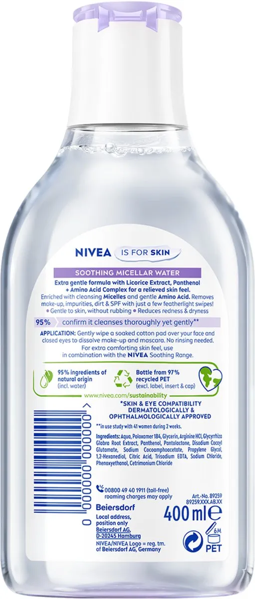 NIVEA Essentials Micellair Water Gevoelige Huid 400ml