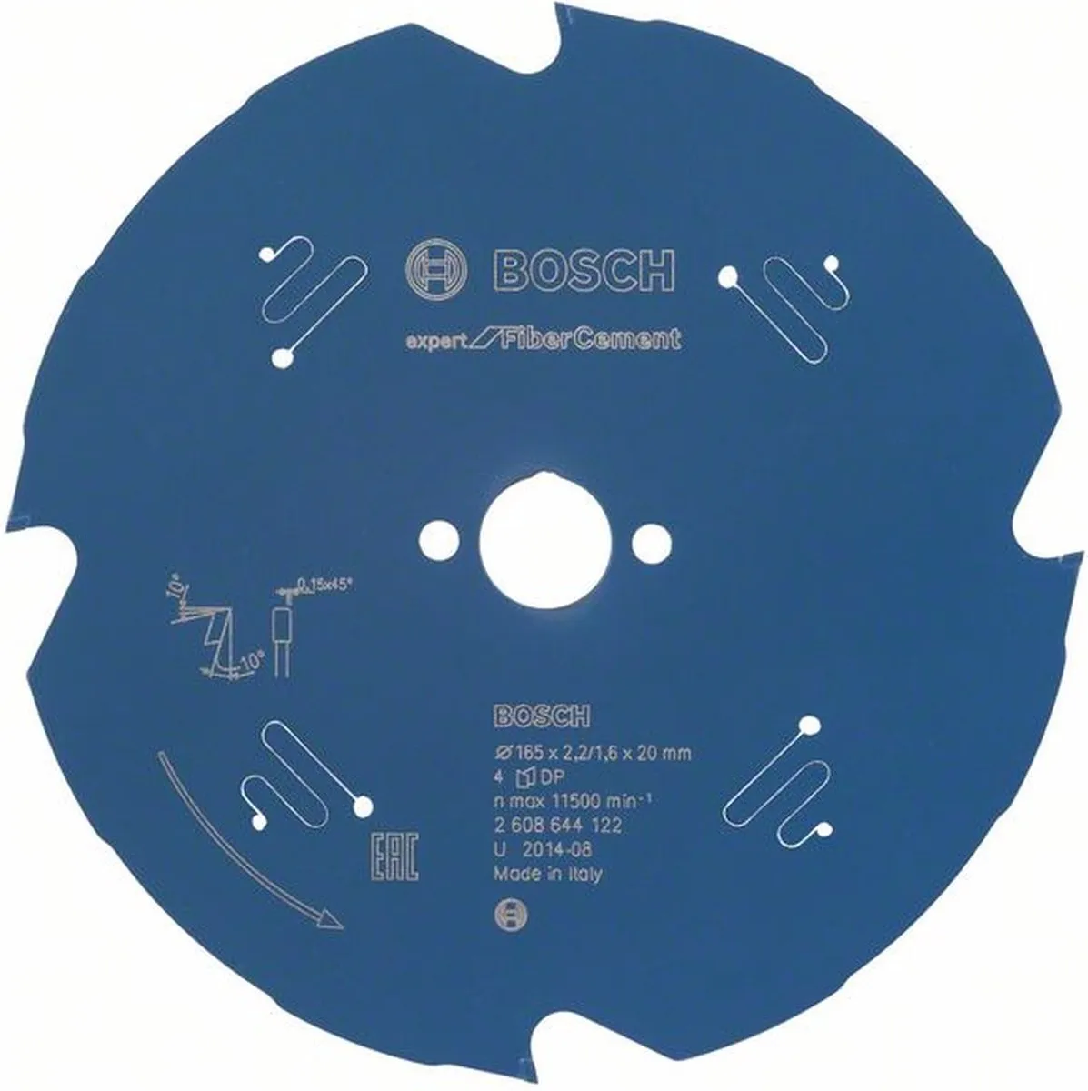 Bosch Expert for FiberCement Cirkelzaagblad 160x20x2.2/1.6x4