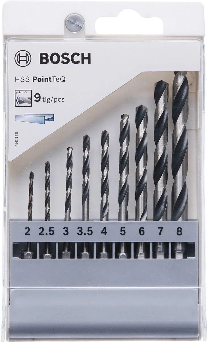 Bosch HSS Metaal-spiraalboorset 2607002826 - 5-delig 2-6mm