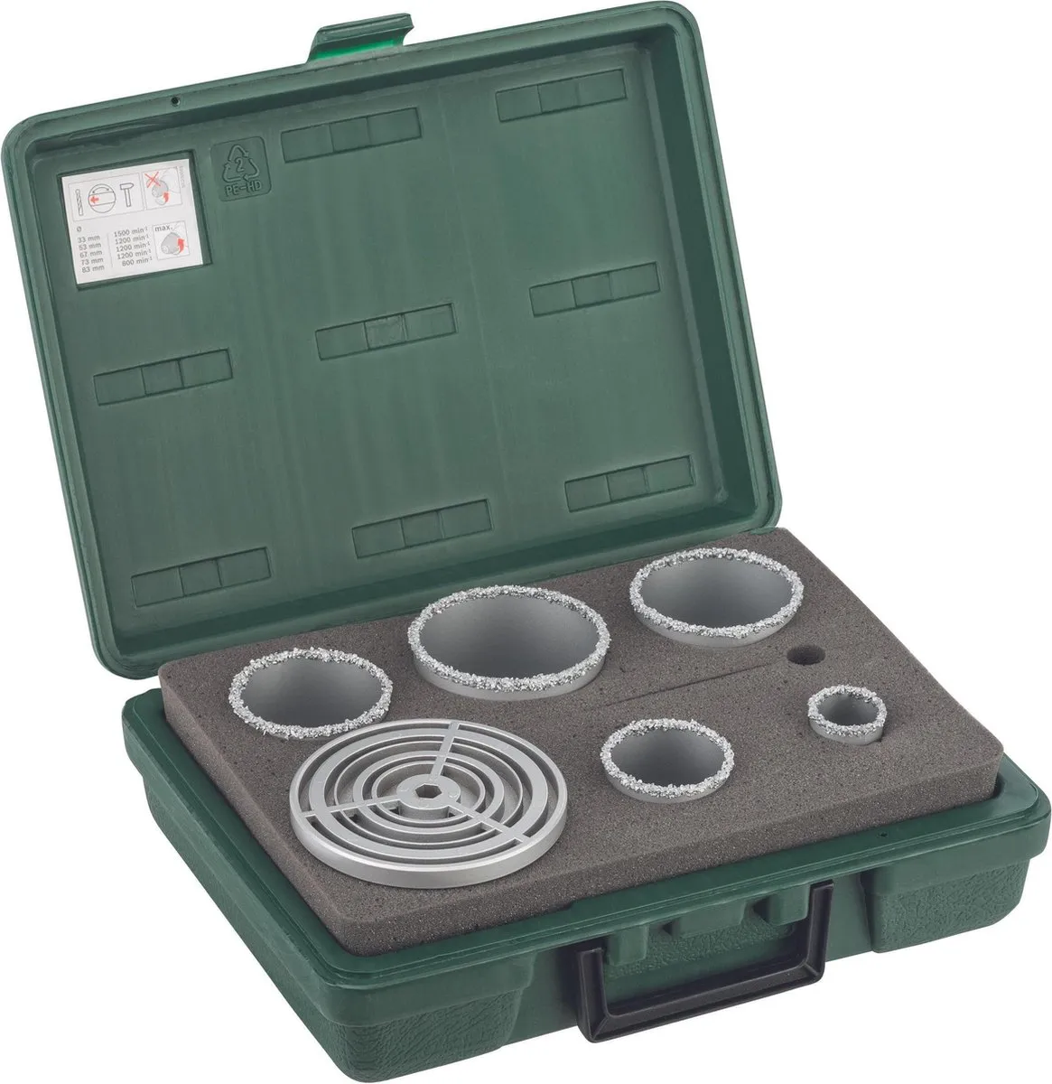 Bosch 5-delige Gatzagenset Hardmetaal 33-83mm