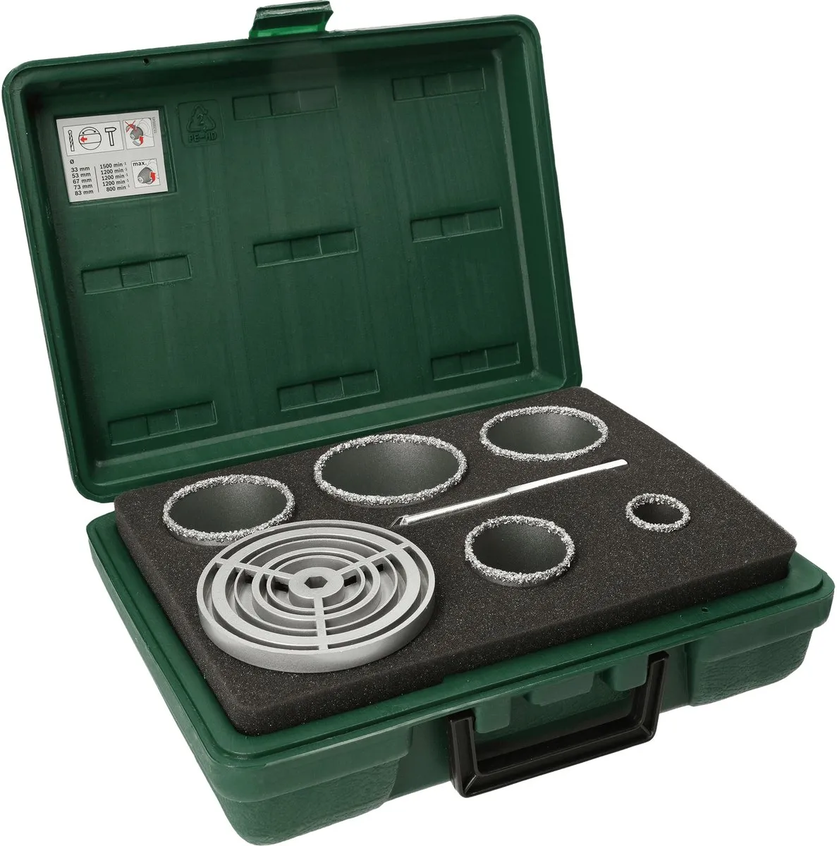 Bosch 5-delige Gatzagenset Hardmetaal 33-83mm - MDF - afbeelding 4 van 5