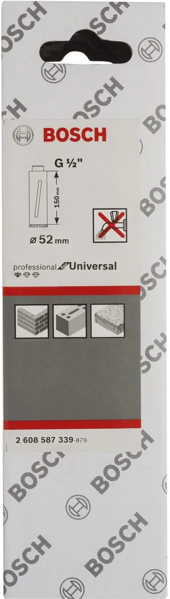 Bosch Diamantboorkroon G 1/2" 52mm - Hout