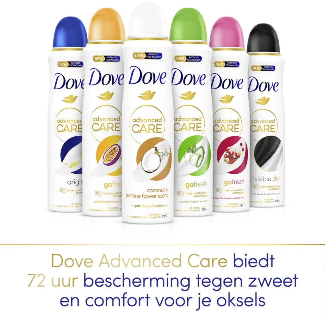Dove Deodorant Spray Advanced Care Kokos & Jasmijn - 150ml
