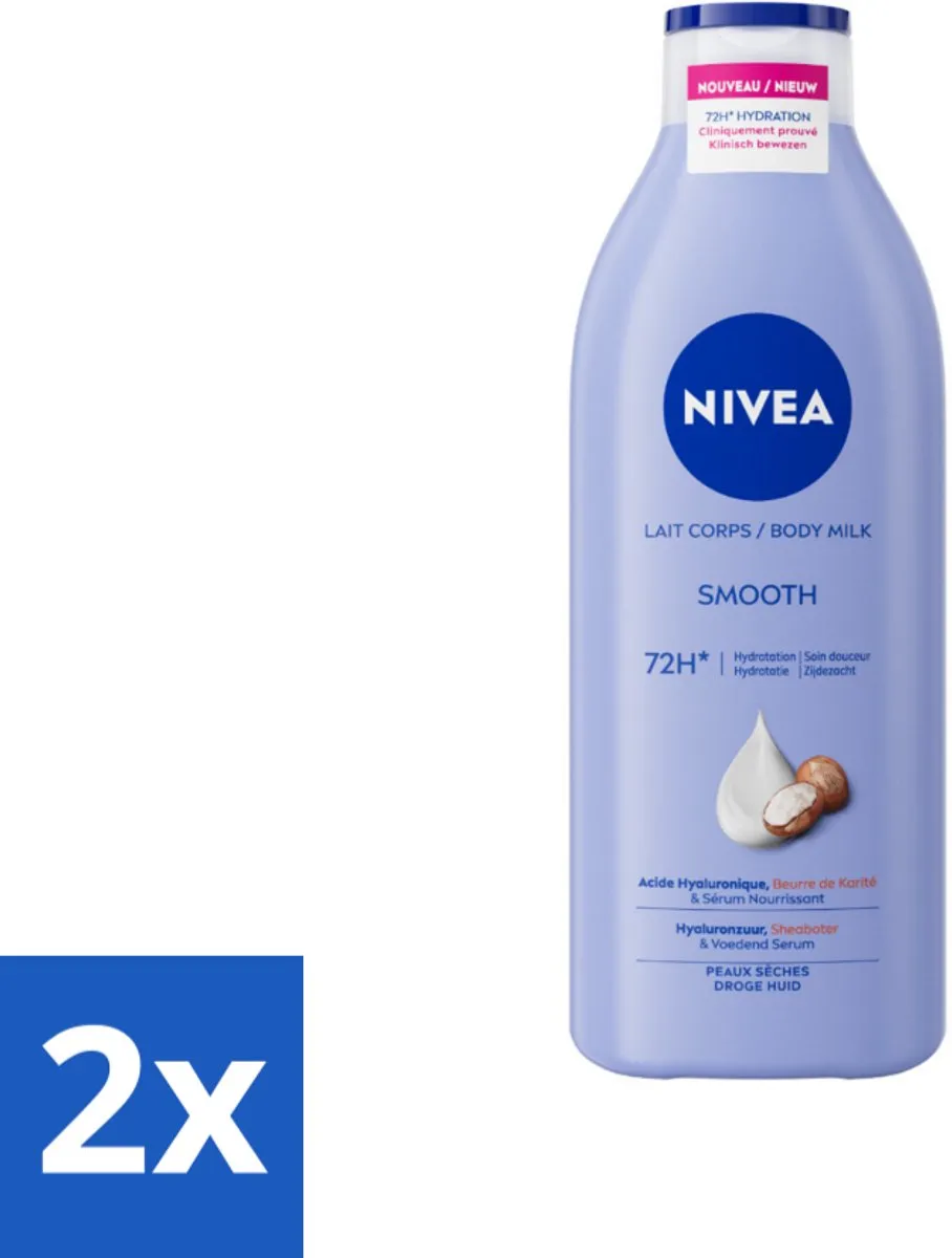 NIVEA Smooth Body Milk Sheaboter 800ml