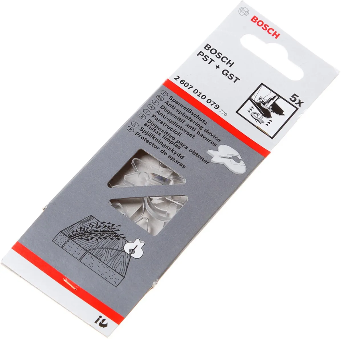 Bosch Anti-Splinterplaatje 2607010079 - 5 Stuks