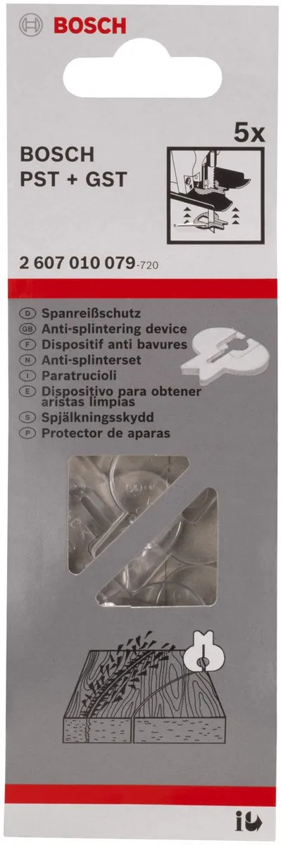 Bosch Anti-Splinterplaatje 2607010079 - 5 Stuks