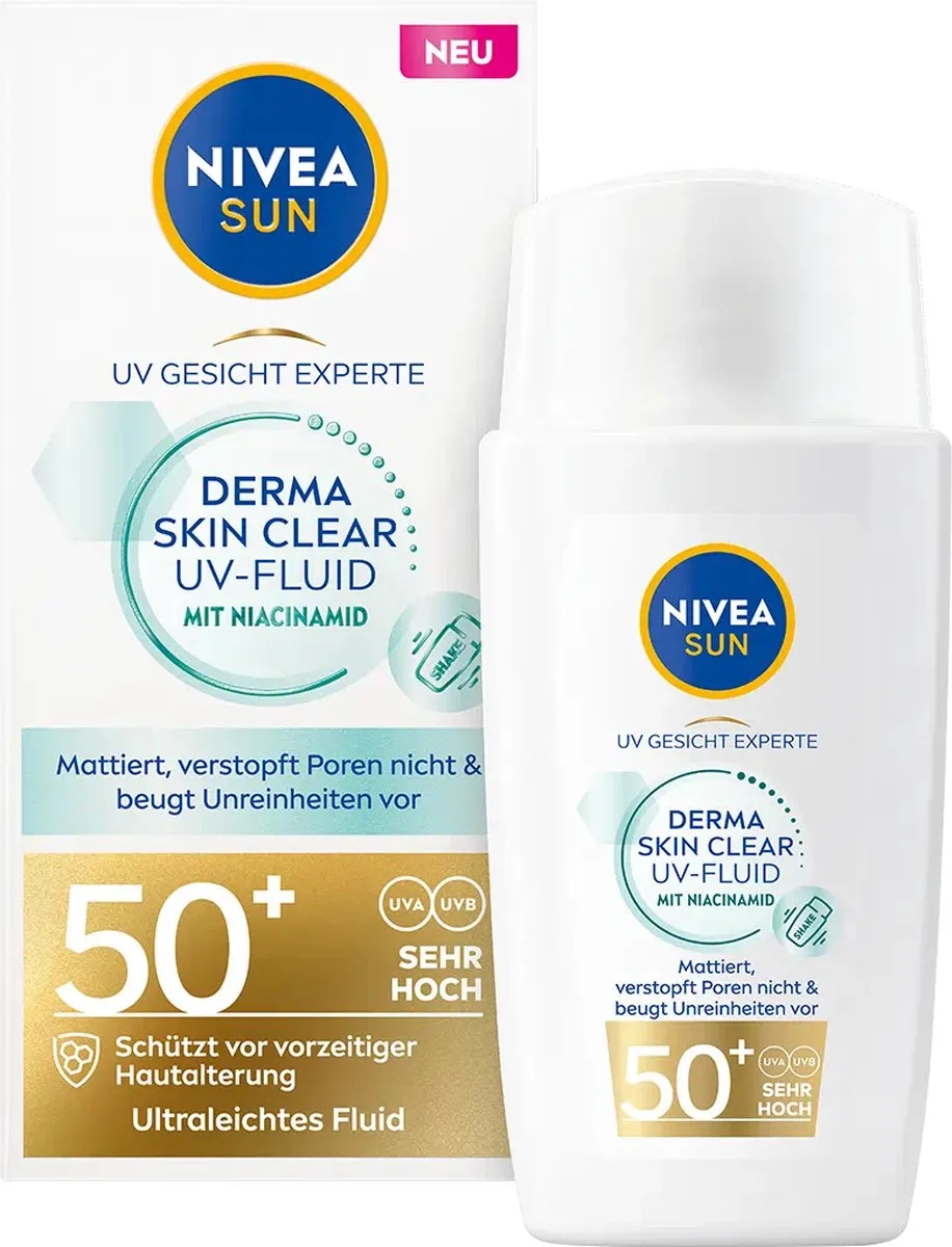 NIVEA Sun Derma Skin Clear Fluid SPF50 40ml