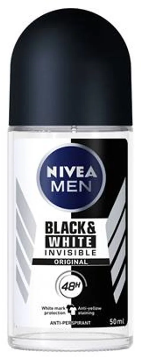 NIVEA MEN Invisible for Black & White Power Deo Roller 50ml
