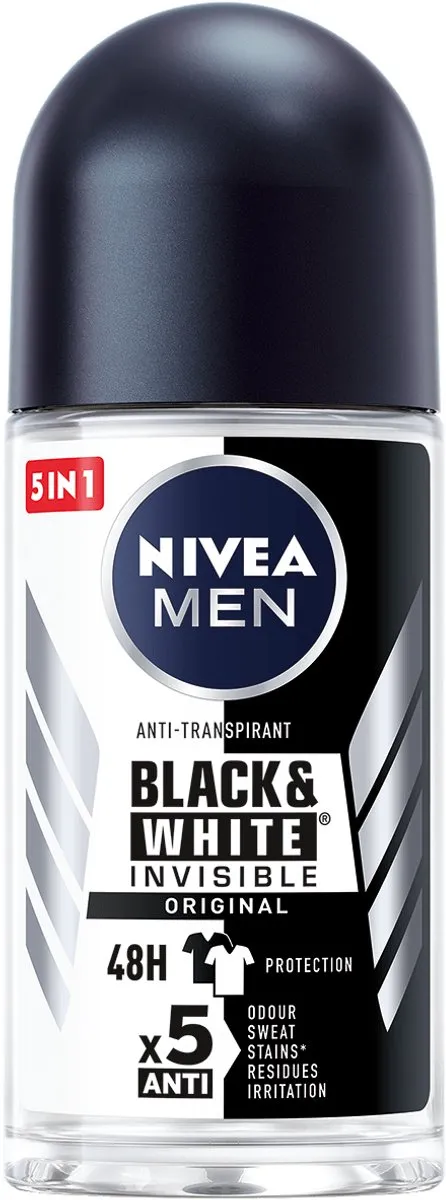 NIVEA MEN Invisible for Black & White Power Deo Roller 50ml