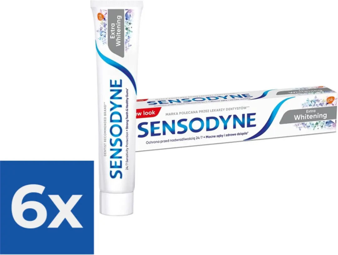 Sensodyne Whitening Tandpasta - 6 x 75ml