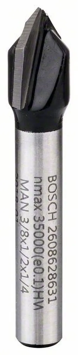 Bosch V-groeffrees 1/4" Ø9,5mm L12,4mm G45mm 90°