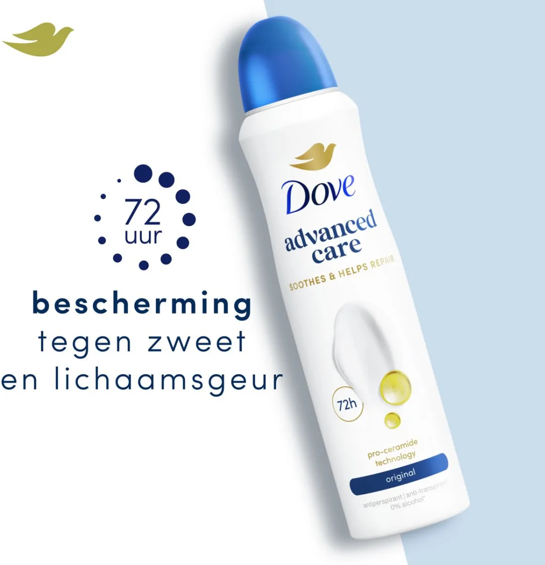 Dove Anti-Transpirant Spray Original - 6x150ml