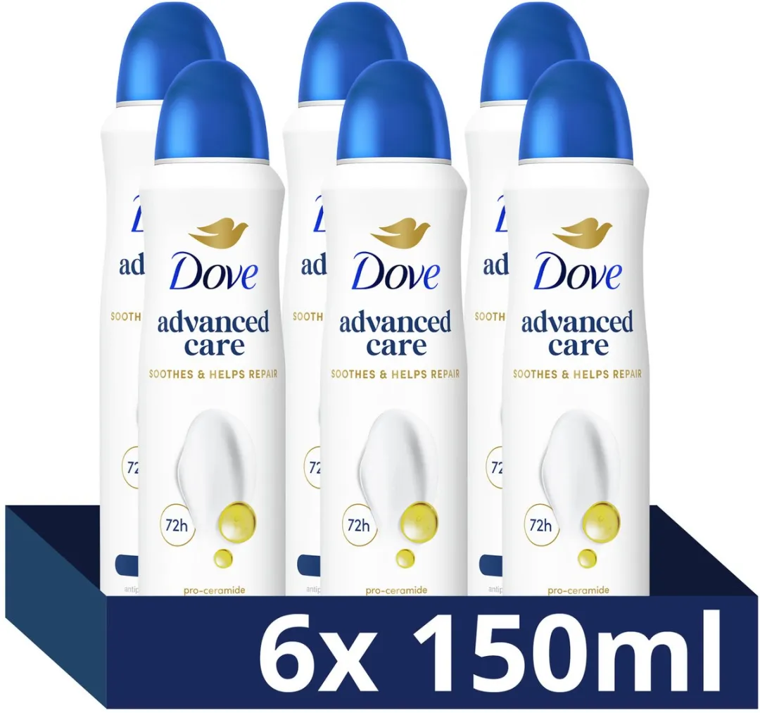 Dove Anti-Transpirant Spray Original - 6x150ml