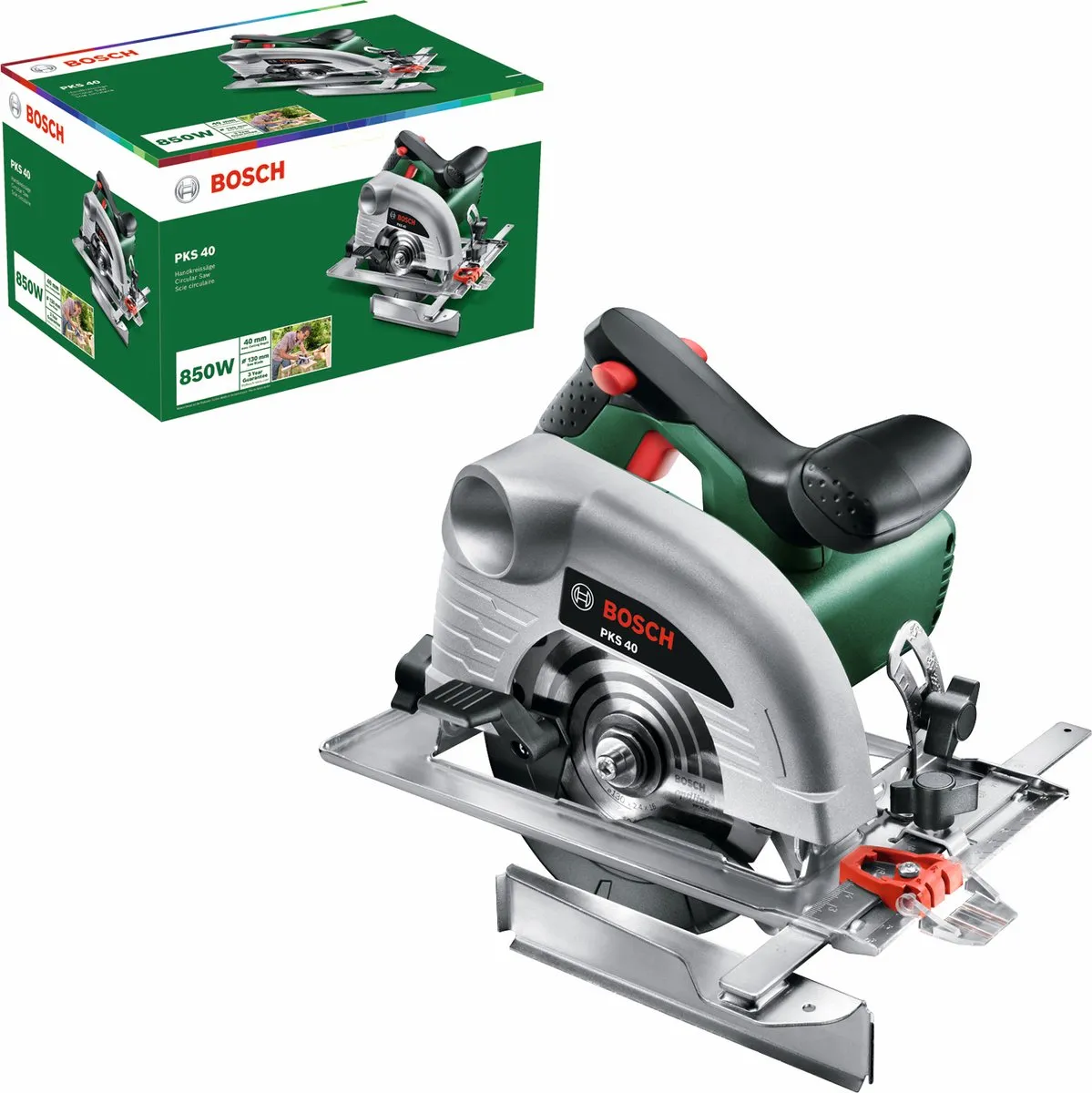 Bosch PKS 40 Cirkelzaag 600W - Houtzaagblad 130mm