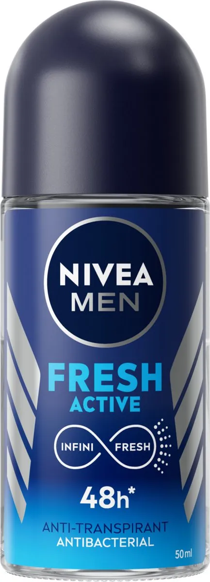 NIVEA MEN Fresh Active Anti-Transpirant Roller 6x50ml
