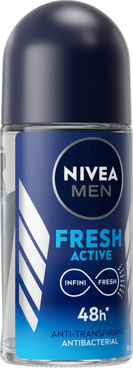 NIVEA MEN Fresh Active Anti-Transpirant Roller 6x50ml