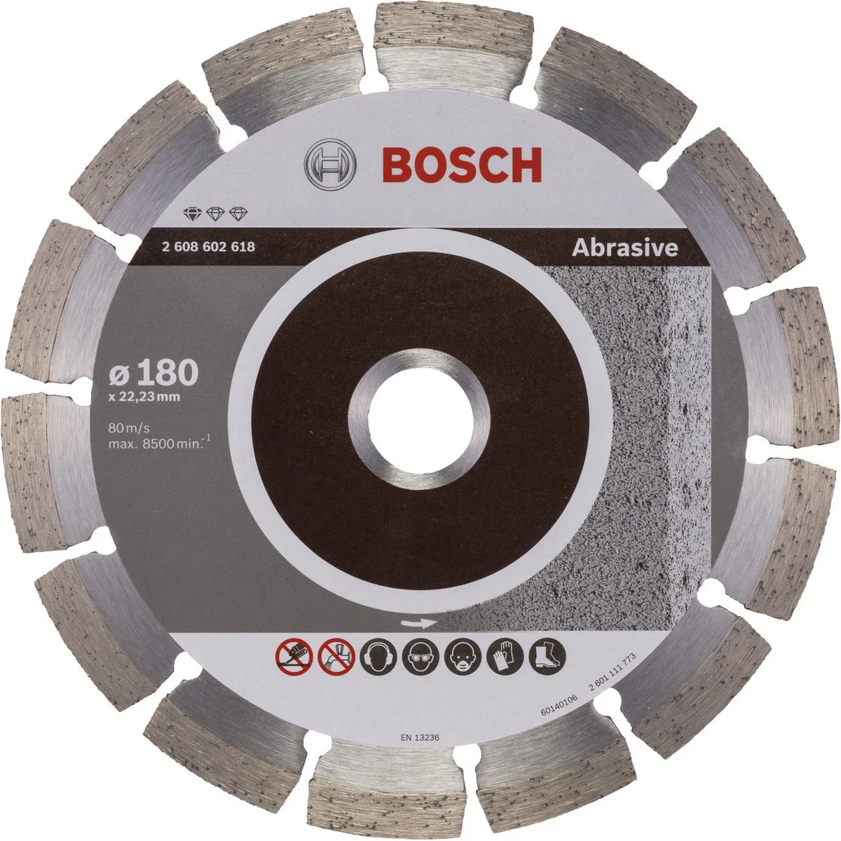 Bosch Diamantdoorslijpschijf 180mm