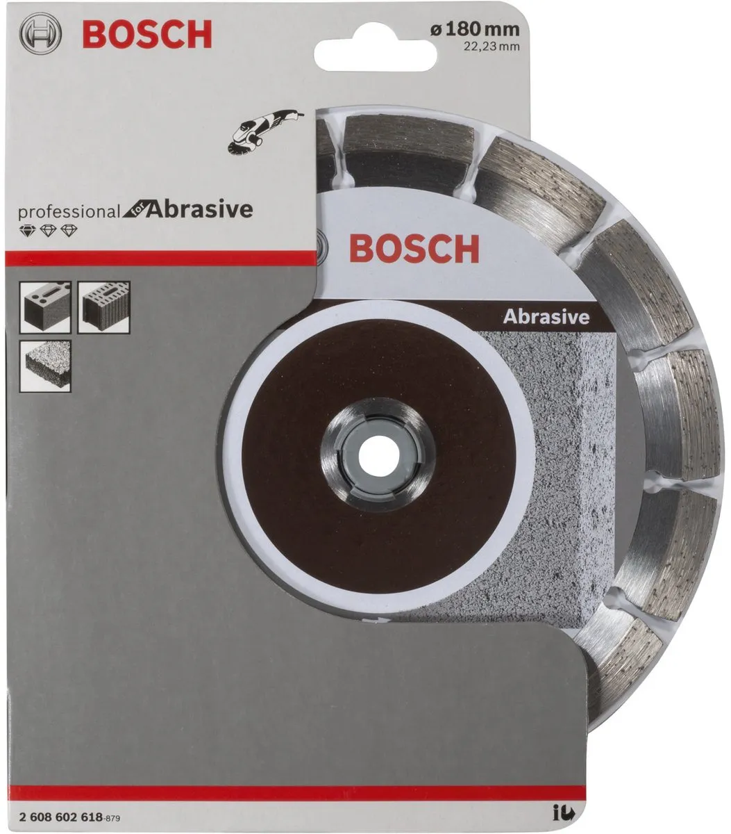 Bosch Diamantdoorslijpschijf 180mm - 22,23mm As - 2x10mm