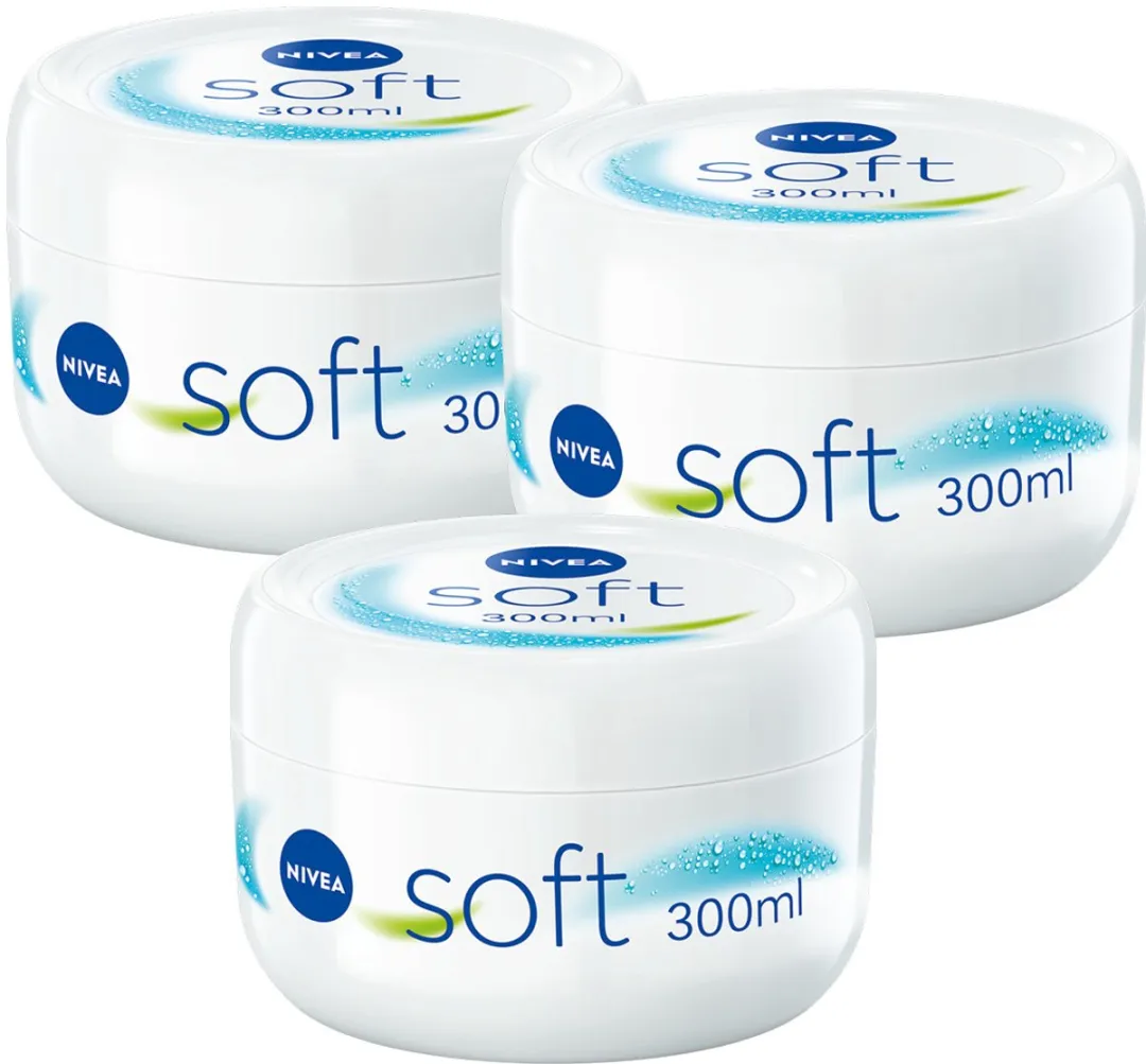 NIVEA Soft Bodycrème 3x300ml