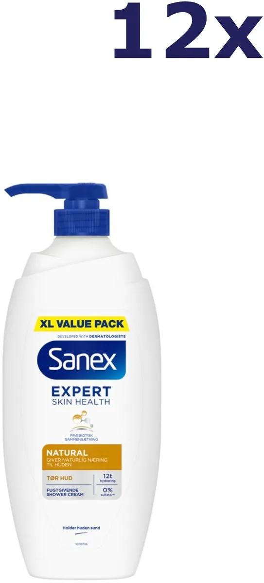 Sanex Douchegel Natural Droge Huid 750ml